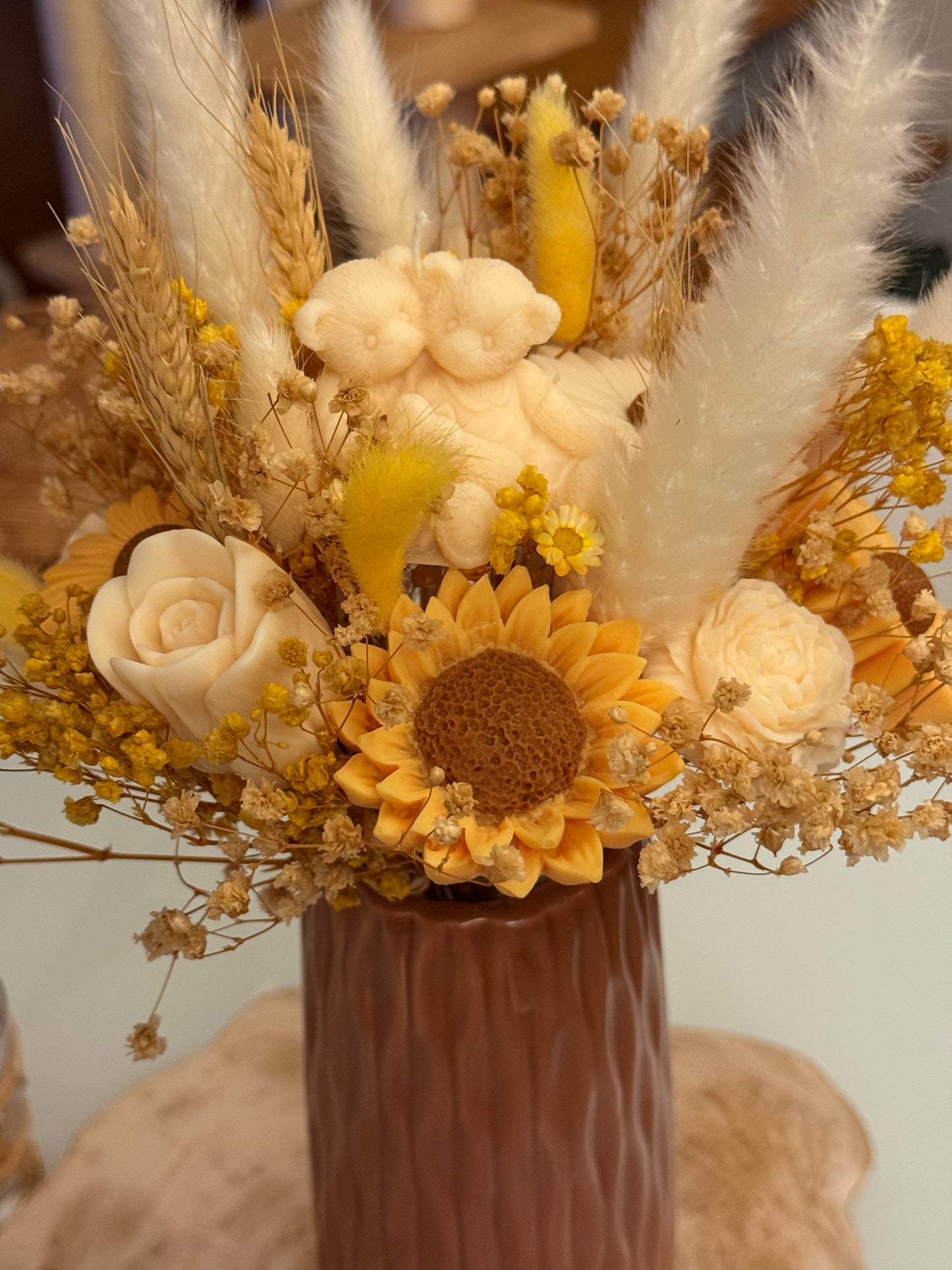 Bougie Bouquet Tournesols