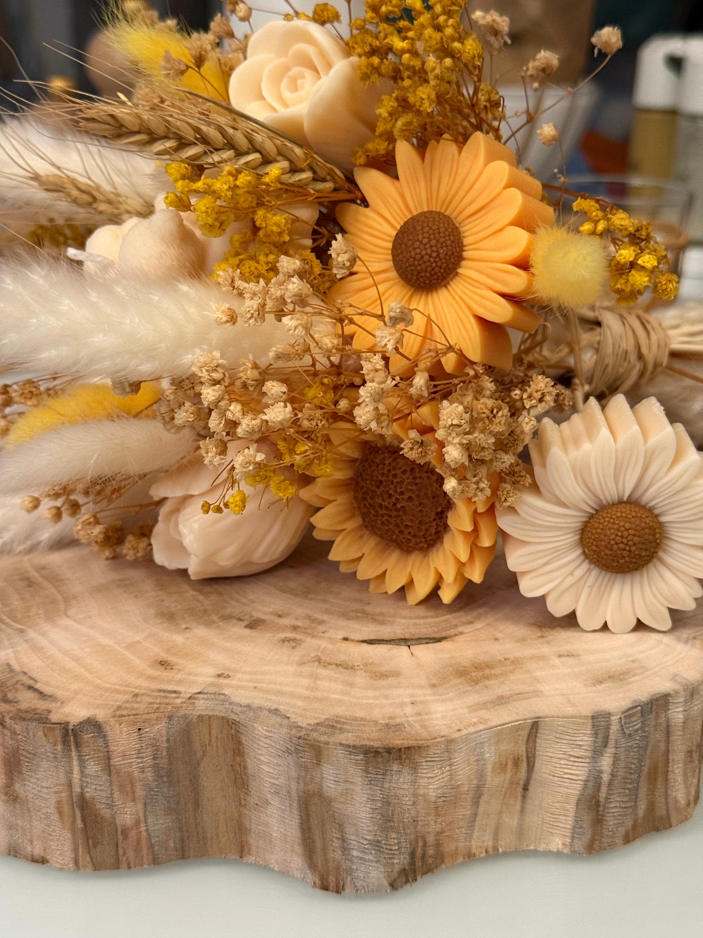 Bougie Bouquet Tournesols